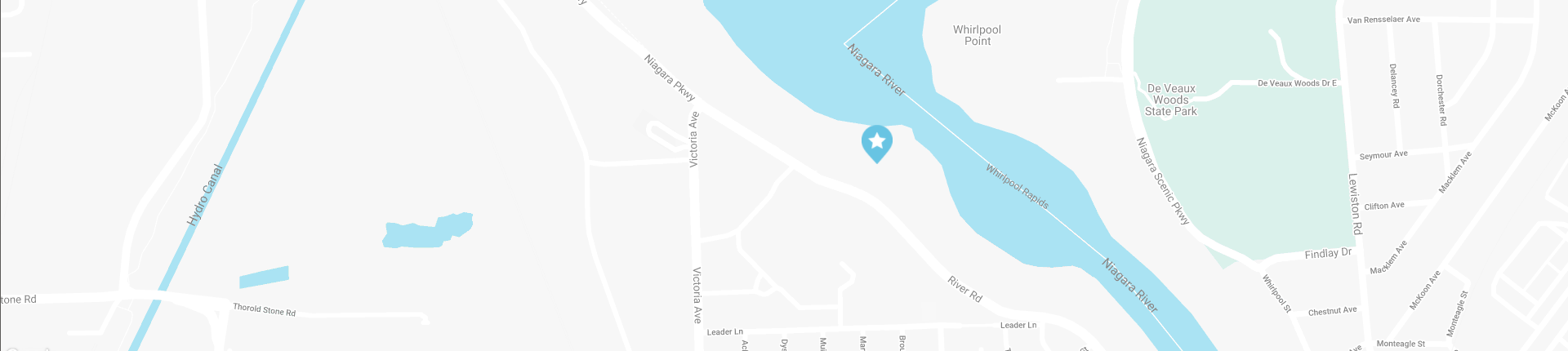 Map of location leading to an interactive map of Niagara Parks