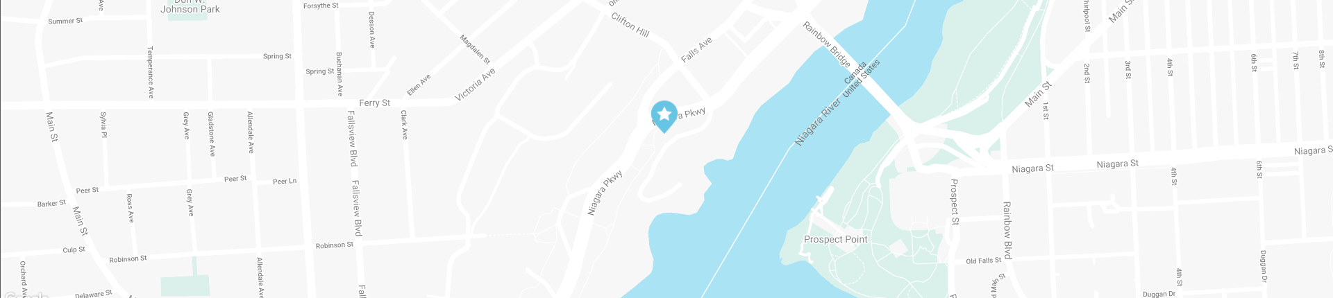 Map of location leading to an interactive map of Niagara Parks